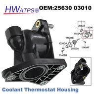 For Hyundai i10 i20 1.2L Venue G4LA 2007-2020 New Engine Thermostat Housing Coolant Outlet 25630 030