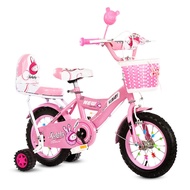 จักรยานเด็ก ลายกระต่ายน้อย princess bike มีเบาะท้าย ตะกร้ารถ บังโคลนหลัง