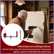 Adjustable Gypsum Board Hole Cutter Adjustable Drywall Ceiling Tile Cutting Tool Plasterboard Punch 