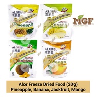 Alor Freeze Dried Fruits Pineapple,Banana,Jackfruit,Mango (20gx1)
