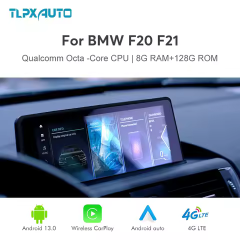 8.8" Android 13 GPS Navigation Car Radio Multimedia Station Qualcomm 8-Core 8G+128G for BMW 1 Series