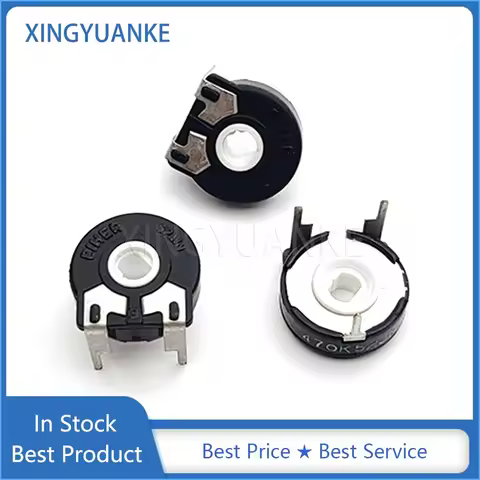 2PCS Adjustable Potentiometer PT15-470K Horizontal Oval Hole Trimmer Potentiometer PT15 470K B474 Ad