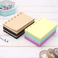 A7/A8 Colorful Blank Refill Paper Colored Loose Leaf Papers Binder Notebook Filler Paper