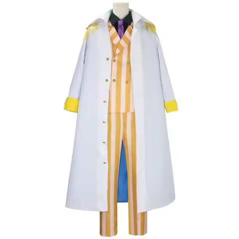 Anime Borsalino Cosplay Costume Admiral Kizaru Cloak And Uniform Suit Halloween Navy General Perform