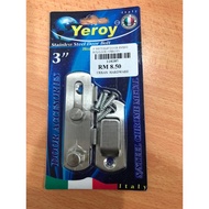 116287 3'' S/S TOILET DOOR SWING BOL/LOCK <YEROY>