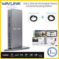 Wavlink USB C Ultra 5K HD Laptop Docking Station Working Online and Online Class Companion Vertical 
