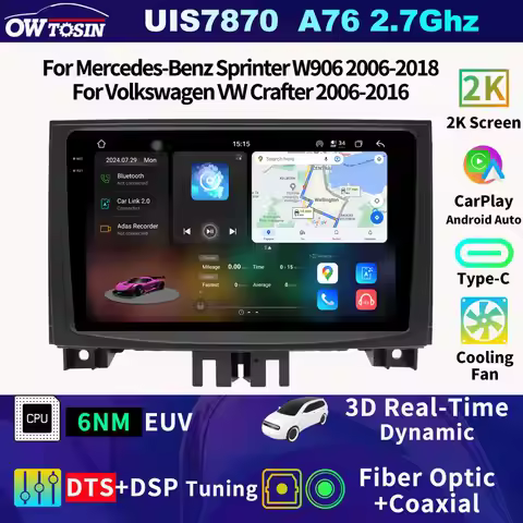 FYT7870 Android Car Radio Multimedia Video Player For Volkswagen VW Crafter 2006-2016 GPS Navigation