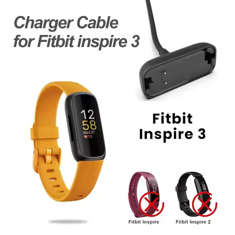 Charger for Fitbit Inspire 3 Charger Replacement USB Fast Charging Cable for Fitbit Inspire 3 Fitnes