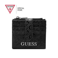 GUESS กระเป๋าสตางค์ผู้หญิง รุ่น FF945538 ABBAS SLG CREDIT CARD CASE สีดำ