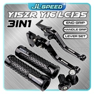 Cnc Alloy Brake & Clutch Lever Handle Grip End Grip Throttle LC135 V1-V7 Y15 Y15ZR Y16 125ZR Adjusta