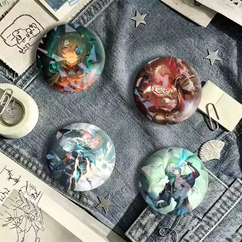 HSR Mydei Anaxa Brooch Metal Badge Brooch, Fashion Decorative Pins for Hat Bag Clothing Decoration G