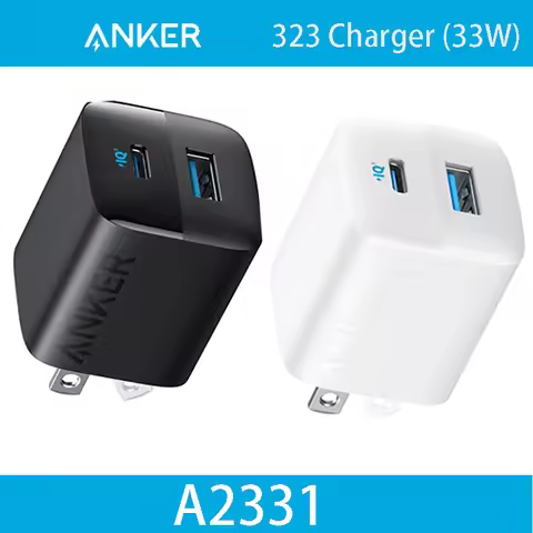 Anker 323 Charger 33W USB C A Fast Charging PIQ 3.0 Foldable PPS Compact Foldable Charger for iPhone