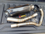 ชุดท่อYAMAHA Exciter 155VVA(เอ็กซ์ไซเตอร์155 วีวีเอ) ผลิตจากแสตนเลสเกรด 304 อย่างดีสวม 2 นิ้ว(51 มม.