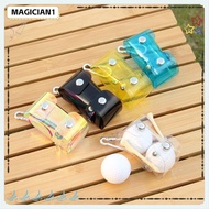 MAGICIAN1 Golf Ball Bag, PVC  Golf Ball Pouch,  Waist Hanging Transparent Accessory Small Waist Bag