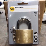 Yale Essential Series Indoor Brass Standard Shackle Padlock - YE1/60/132 (60mm)