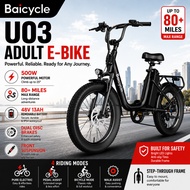 Baicycle U03 Adult E-Bike Peak Brushless Motor Maximum Speed 28mph (1200W)