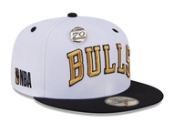 Topi New Era 59Fifty Day 70th Anniversary Chicago Bulls White 59Fifty Fitted Cap 100% Original Resmi