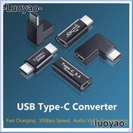 LUOYAO OTG Adapter Fast Charging Mobile Phone Elbow AV Converter