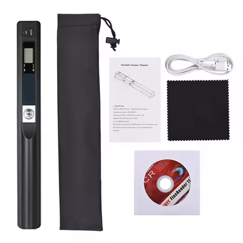 Portable Scanner Handheld Document Scanner Book Scanner JPG and PDF Format 300/600/900 movement spee