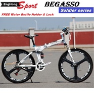 Begasso Sport FOLDING Bike (Tri blade) Foldable Bike 26inch mountain folding bicycle, basikal lipat begasso