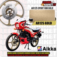 AIKKA【AR125 Sport Rim Gold】 Kaler Emas Motorcycle Paint Motor Rim Spray Paint Tin 370ml &amp; 0.25L / 0.5L Aikka 金色 Motor