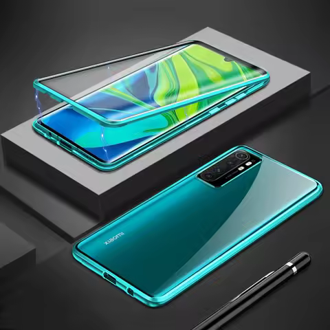 Metal Magnetic Case For Samsung A10 A20 A30 A40 A50 A70 Glass Cases Galaxy S10 S8 S9 S20 Cover Note 