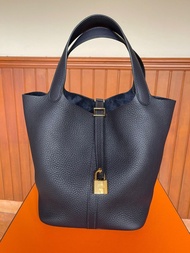 Tas Hermes Pico Picotin 22 Nuit Clem GHW Asli Ori Authentic
