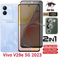 Vivo V29e 5G 2023 Private Tempered Glass Anti-Spy Full Cover Screen Protector Anti Peek Privacy Film