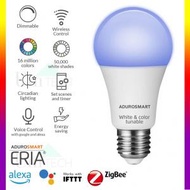 ADUROSMART ERIA - E27 白光彩光智能燈膽 / 燈泡 智能家居 智能家電 智能燈泡 Works with Amazon Echo Plus, Philips Hue*, SmartThings , 81809-E