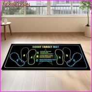 [nlkgeqgjn] Squat Stance Mat Anti-Slip Squat Training Mat Fitness Gear Low-Profile Printed Markings