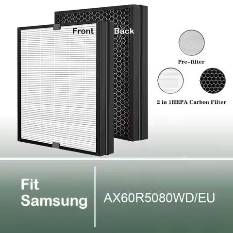 CFX-D100/EU Replacement HEPA Carbon filter for Samsung Air purifier AX5500 AX60R5080WD/EU AX60R5080W