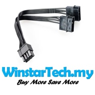 8 Pin (6+2)/(4+4) to 2x Dual 4 Pin molex power converter cable 8pin PCIe Mining GPU PC
