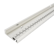 Qifen รางอะลูมินัมอัลลอย45ตัน600/800มม. T-Slot เมตรเกจ T-Track สำหรับงานไม้เครื่องมือทำงานเลื่อยโต๊ะ