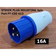 PLUG MOUNTING Fort FT-CEE-013 3PIN 16A O13 IP44 industrial