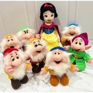 Plushie Princess Doll White & 7 Dwarfs Disney Store