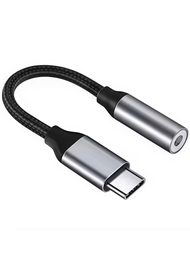 USB C to 3.5mm Headphone Jack Adapter USB Type C to Aux Audio Dongle Earphone Adaptor Compatible