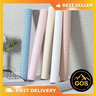 Gos Wallpaper Foam Linen Roll Foam / Linen Wallpaper Dekorasi Kamar