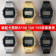 L5IS [Shipping from China] Suitable for Casio Casio A158 A159 F91 Small Square Modified Stainless St