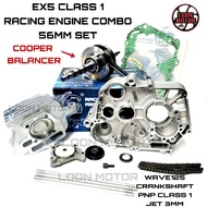EX5 CLASS 1 ENGINE PACKAGE SET 56MM RACING CRANKSHAFT COPPER JET 3MM