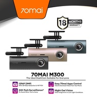 70mai M300/M310 Car Recorder Dash Cam App Control FHD+ 1296p Support Parking Surveillance