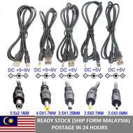 USB To Dc Cable Cords 5V 5.5mm 4.0mm 3.5mm 2.5mm 2.0mm DC Barrel Jack Power Cable Connector Usb Dc P