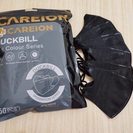 Masker Duckbill Duck Bill Dakbil Careion 4 Ply Warna Putih White Hitam