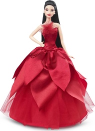 Barbie Signature 2022 Holiday Doll with Black Hair, Collectable Series, Includes Doll and Display Pa