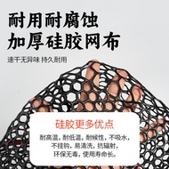 Folding fishing net, portable small fishing net, silicone net head, aluminum alloy fishing net handl