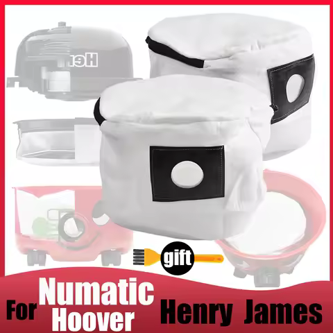 Reusable Zip Up Dust Bag | For Numatic Henry Hetty James Edward AS200 Vacuum Cleaner, Non-woven Fabr