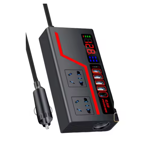 2000W Car Power Inverter: DC 12V24V To AC 220V With 4 USB Ports Car Intelligent Systems Interior Acc