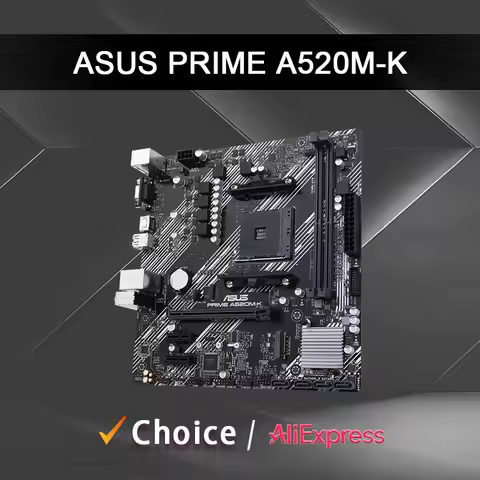 ASUS New PRIME A520M K Micro ATX AMD A520 DDR4 M.2 CPU Motherboard Socket AM4
