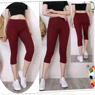 Short leggings 3/4 t-shirt material short leggings 7/8 t-shirt material jumbo short leggings stretch