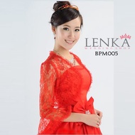 MERAH Brocade Wedding Bolero RedWanita Bpm005