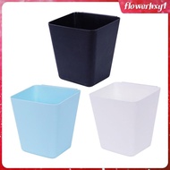 [Flowerhxy1] Hanging Cup Holder Storage Bucket Wall Mounted Pencil Holder Space Saver